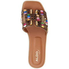 ALDO Women's Eleny Embellished Slide Flat Sandals, Chic Comfortable Stylish Flats
