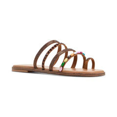 ALDO Women's Lindya Embellished Strappy Flat Sandals, Stylish and Comfortable Footwear