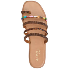 ALDO Women's Lindya Embellished Strappy Flat Sandals, Stylish and Comfortable Footwear