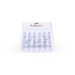 FINISHING TOUCH Flawless Dermaplane Glo Lighted Facial Exfoliator - Non-Vibrating And Includes 6 Replacement Heads, White/Rose Gold