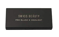 Swiss Beauty Pro Blusher and Highlighter 8 Blush and Highlight Powder In Palette, 15g(ColorSet-02)