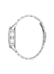 Lee Cooper Men's Watch, Automatic Display and Metal Strap - LC08036.350, Silver
