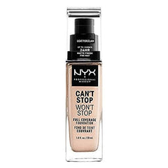 NYX PROFESSIONAL MAKEUP Can'T Stop Won'T Stop Full Coverage Foundation, Natural 07, 07 Natural, 1 Fl Oz (Pack Of 1)