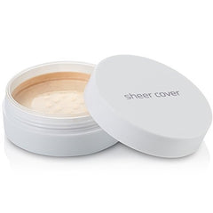 Sheer Cover Perfect Shade - Mineral Foundation Makeup Kit w Free Foundation Brush - Light/Fair Shade - Foundation Powder Makeup and Mineral Makeup, Best Full Coverage Foundation 4 Grams