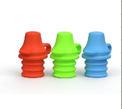 Coloured Silicone Leak Proof Stoppers - Set of 3 (Red, Green & Blue)