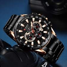 CURREN 8363 Fashion Men Watches With Stainless Steel Top Brand Luxury SportQuartz Men Watch