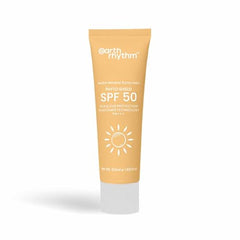 Earth Rhythm Matte Mineral Sunscreen SPF 50 with 9% Zinc Oxide for Daily Use | PA+++, Zero White Cast & Non-Sticky, Matte Finish | Men & Women | - 50ml