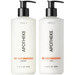 APOTHEKE 2 Pc Sea Salt Grapefruit Liquid Soap and Lotion Set