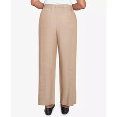 Alfred Dunner Petite Summer Solstice Relaxed Button Detail Ankle Pant
