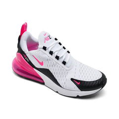 Nike Women's Air Max 270 Casual Sneakers from Finish Line - White, Hyper Pink