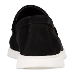 Hugo Boss Men's Sienne Embossed Monogram Loafer - Black