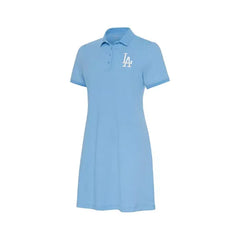 Antigua Women's Light Blue Los Angeles Dodgers Play Through Polo Dress , Light blue