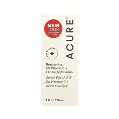ACURE Brightening 2% Vitamin C + Ferulic Acid Serum - 1 fl oz (30 ml)