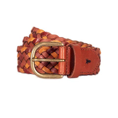 Frye Women's Tonal Woven Leather Belt