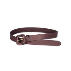 Frye Women's Covered Buckle Leather Lacing Belt