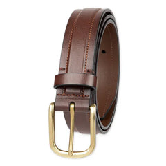 Club Room Men's Cut Edge Trapunto Stitched Casual Belt
