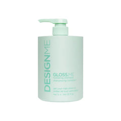 DESIGNME GLOSS.ME Hydrating Shampoo| Hemp & Argan Oil Shampoo Adds Softness & Shine | Straight, Wavy, or Curly Hair | Color-Safe Moisturizing for Dry Hair