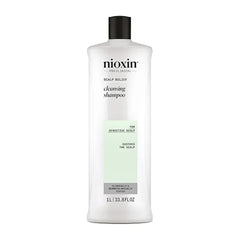 Nioxin Scalp Relief Cleansing Shampoo Soothes, Hydrates, & Thickens Hair For Sensitive, Dry, & Itchy Scalp Made with Aloe Vera & Vitamin E