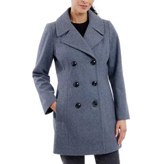 Anne Klein Womens Double Breasted Peacoat, Stylish and Warm Outerwear for Cold Weather