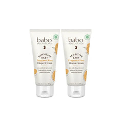 Babo Botanicals Sensitive Baby Fragrance-Free Diaper Cream - 25% Natural Zinc Oxide - Calendula, Shea & Cocoa Butter - Vegan- From birth on