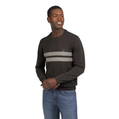 Chaps Men's & Big Men's Solid Cotton Crewneck Sweater
