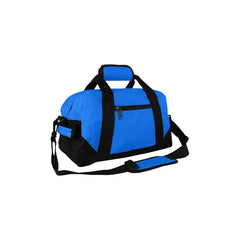 DALIX 14" Small Duffel Bag Gym Duffle Two Tone in Black with Shoulder Strap