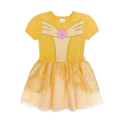 Girls Disney Princess The Little Mermaid Ariel Cosplay Short Sleeve Sweater Dress