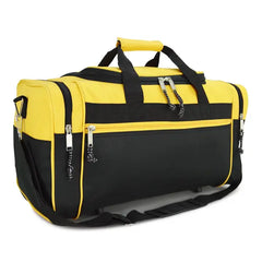 DALIX 21" Blank Sports Duffle Bag Gym Bag Travel Duffel with Adjustable Strap in Purple