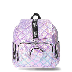Justice Girls Quilted Sequin Rucksack Backpack with Coin Pouch