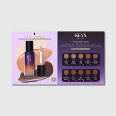 Keys Soulcare It's Like Skin 2-in-1 Concealer + Tint Sample Card - Light Shades