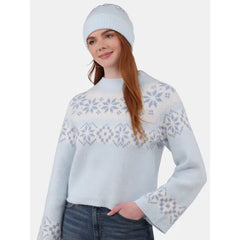 No Boundaries Fairisle Jacquard Pullover and Beanie Set