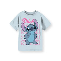 Stitch Sassy Girls Graphic Crew Neck Short Sleeve T-Shirt