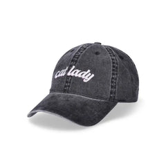 Time and Tru Women's Washed Denim Wander Lust Baseball Hat