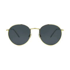 Foster Grant Men's Round Fashion Sunglasses Gold