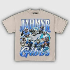 JAHMYR GIBBS . Football . Vintage Graphic 90s Style Retro . Graphic s. Gift for Men Streetwear Unisex Comfort Tee T Shirt