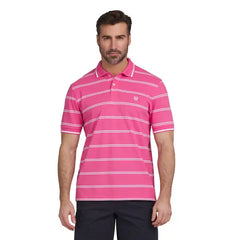 Chaps Men's & Big Men's Striped Pique Everyday Polo Shirt with Short Sleeves