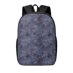 Disketp Watercolor Indigo School Backpack, Lightweight Basic Middle School Bookbags 17 Inch Casual Daypack for Student College, Travel or Outdoor