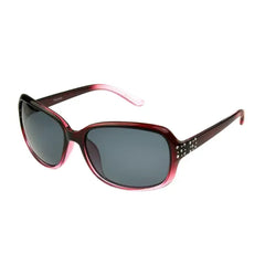 Foster Grant Women's Polarized Rectangle Sunglasses, Berry