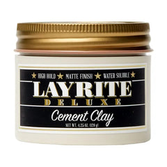 Layrite Cement Clay β Strong Hold Matte Finish Hair Styling Clay, Long-Lasting Texture & Definition
