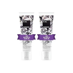 IGK EXPENSIVE Clear Hair Gloss Treatment Shine-Boosting Top Coat for Glass Hair Hair Treatment for Smooth, Polished Finish Clear Gloss for Hair Sheen and Silkiness 4.2oz
