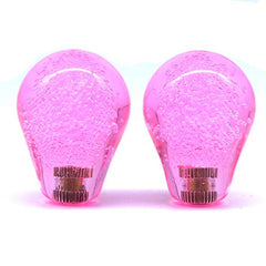 Arcity 2 Pieces Arcade Joystick Bat Top Big Head Oval Handle Knob American Type Pink and Pink Transparent for Zippy SANWA SEIMITSU Arcade1up Machine Console Cabinet New, HY-PJ094-6