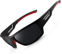 PUKCLAR Polarized Sports Sunglasses for Men Women Driving Sunglasses Cycling Running Fishing Goggles Unbreakable Frame