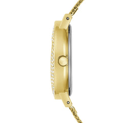 GUESS Women's 30mm Watch - Gold-Tone Bracelet Champagne Dial Gold-Tone Case