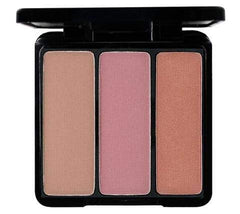 EVE PEARL Blush Trio Blush Palette Long Lasting Skincare Makeup And Dual 204 Fan Highlighter Hypoallergenic Brush Set Make up Kit- Sassy Cheeks