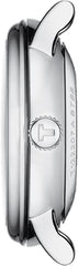 Tissot Womens Carson Premium Lady Automatic 316L Stainless Steel case Automatic Watch, Black, Leather, 15 (T1222071603601)