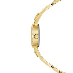 Guess Chloe Analog Watch for Women, 20.5 mm Case Width, Gold Tone/Champagne