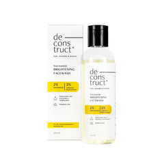 Deconstruct Niacinamide Brightening Face Wash | 2% Niacinamide+2% Liquorice Root Extract | Fragrance-free Face Wash for Tan Removal & Glowing Skin | pH Balanced & SLS & Paraben Free | 100 ml