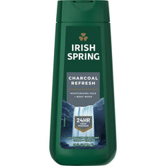 Irish Spring Charcoal Men's Body Wash, Pure Fresh, 20 oz (591 ml) (Product of USA)