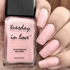 Tuesday in Love ISNA Canada Certified Halal Nail Polish (حلال) - 15 ML/0.5 FL OZ - Vegan Nail Polish - Oxygen & Water Permeable - Fast Drying Breathable Nail Polish - Non-toxic & Cruelty Free