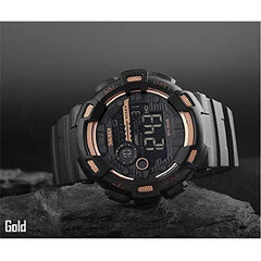 SKMEI Multiple Time Zone Digital Watch - Black / Red